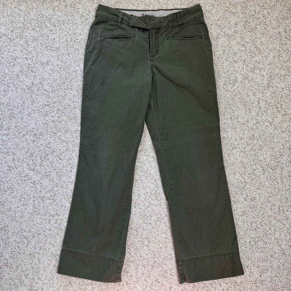 Columbia Pants Womens Vertex Hiking Outdoor Camp Trail Green Size 12